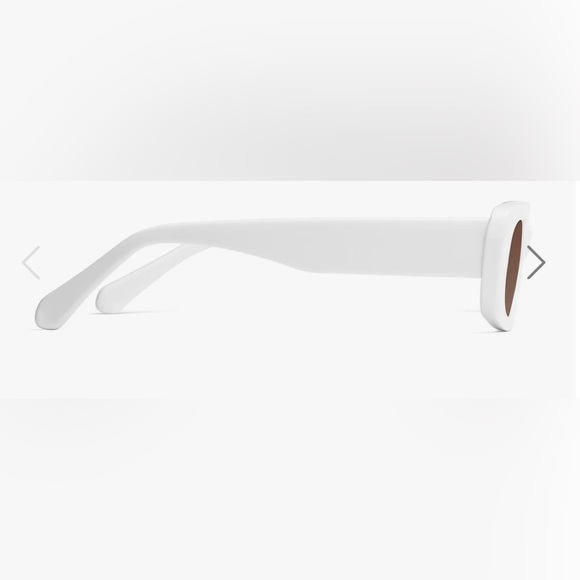 Kimorn Cream Colored Rectangular Fashion Sunglasses With Cloth Case - Picture 4 of 13